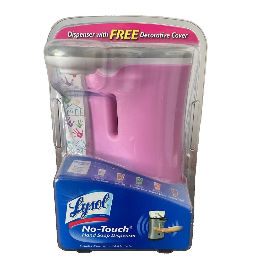 Lysol No Touch Hand Soap Dispenser Pink New Sealed